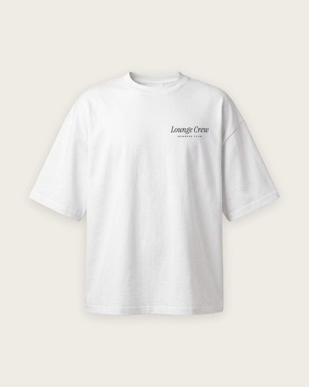 Camiseta Oversized “Constructive Criticism” — Branco — frente