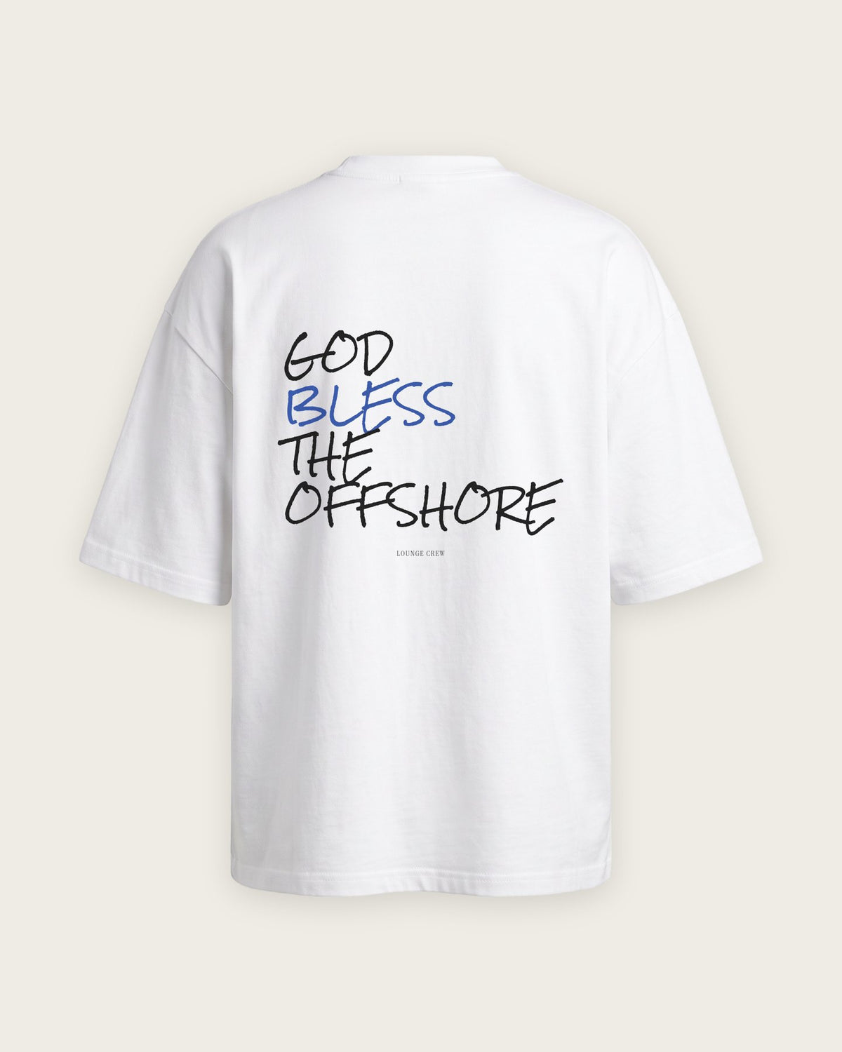 Camiseta Oversized “God Bless the Offshore” — Branco