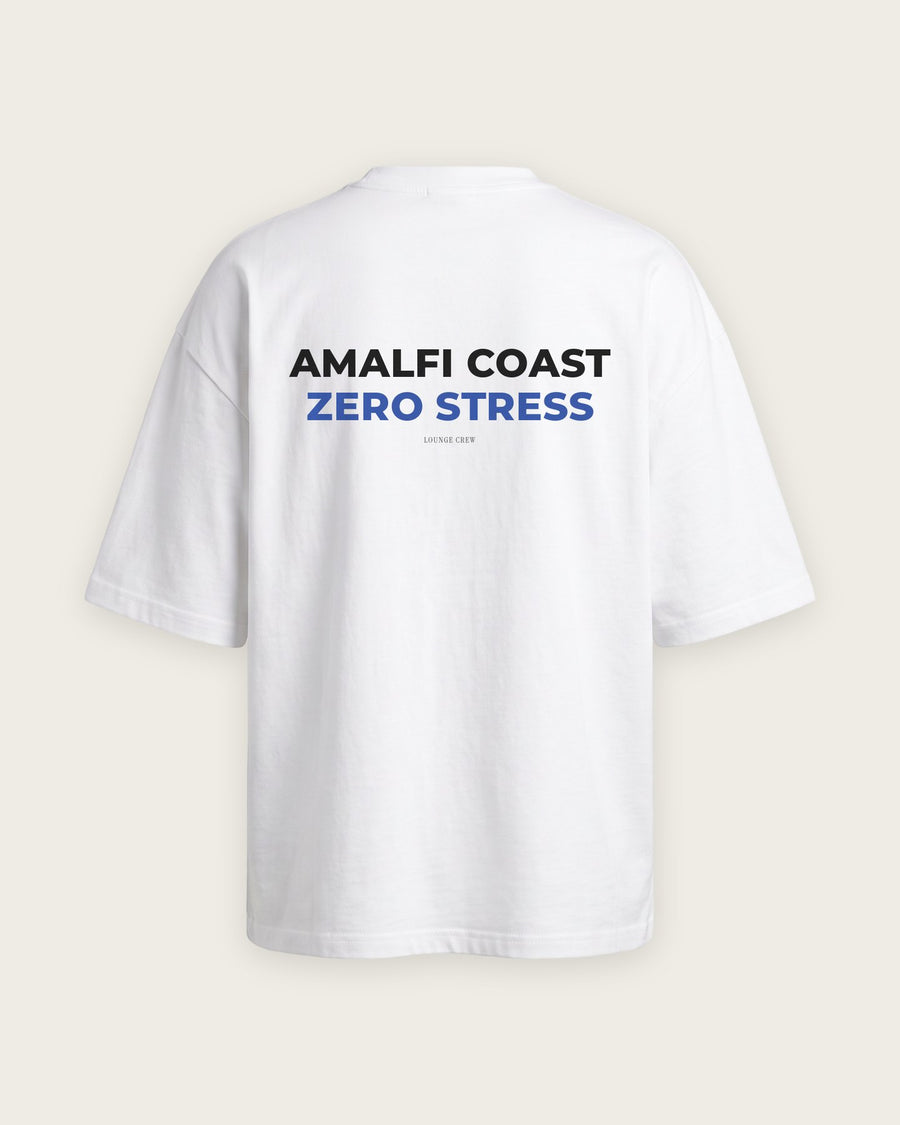 Camiseta Oversized “Amalfi Coast, Zero Stress”