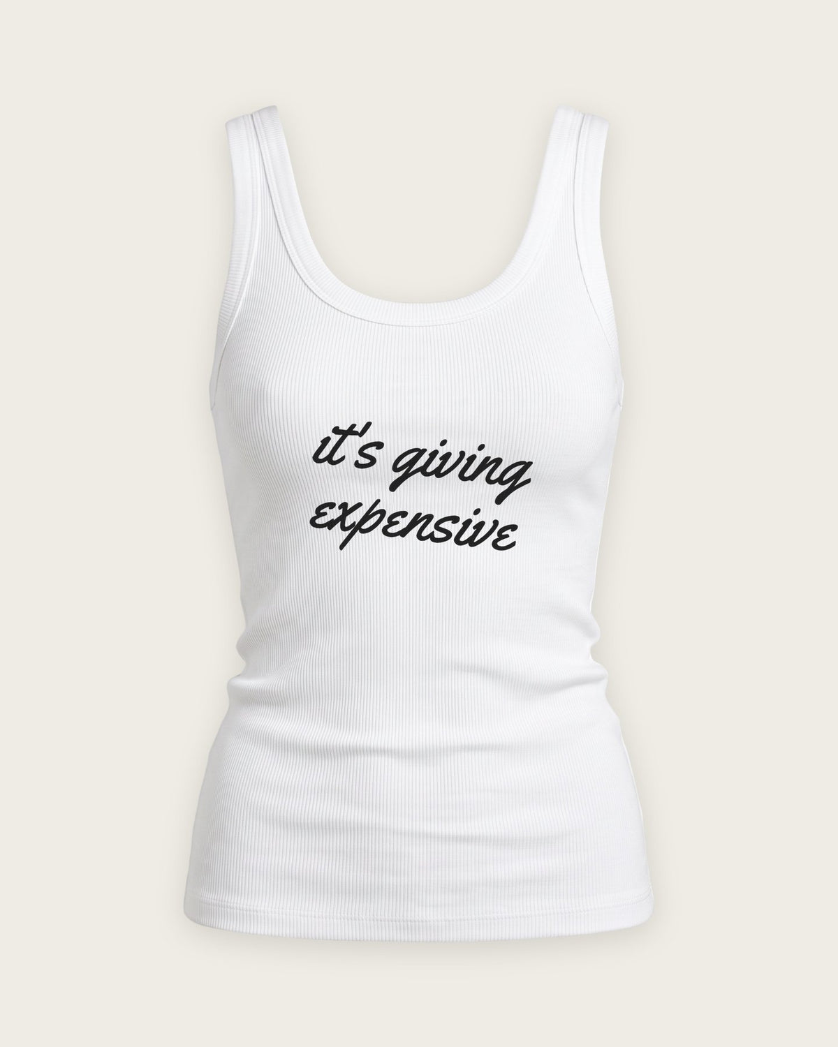 Regata Canelada “It's Giving Expensive” — Branco