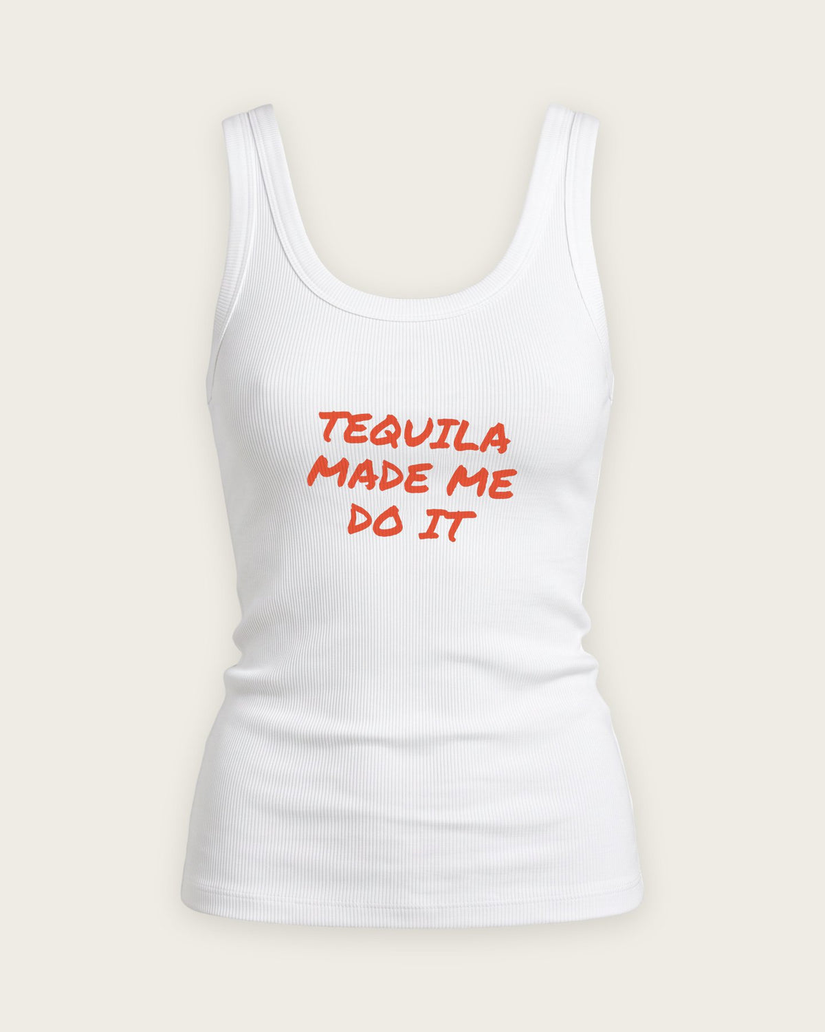 Regata Canelada “Tequila Made Me Do It” — Branco