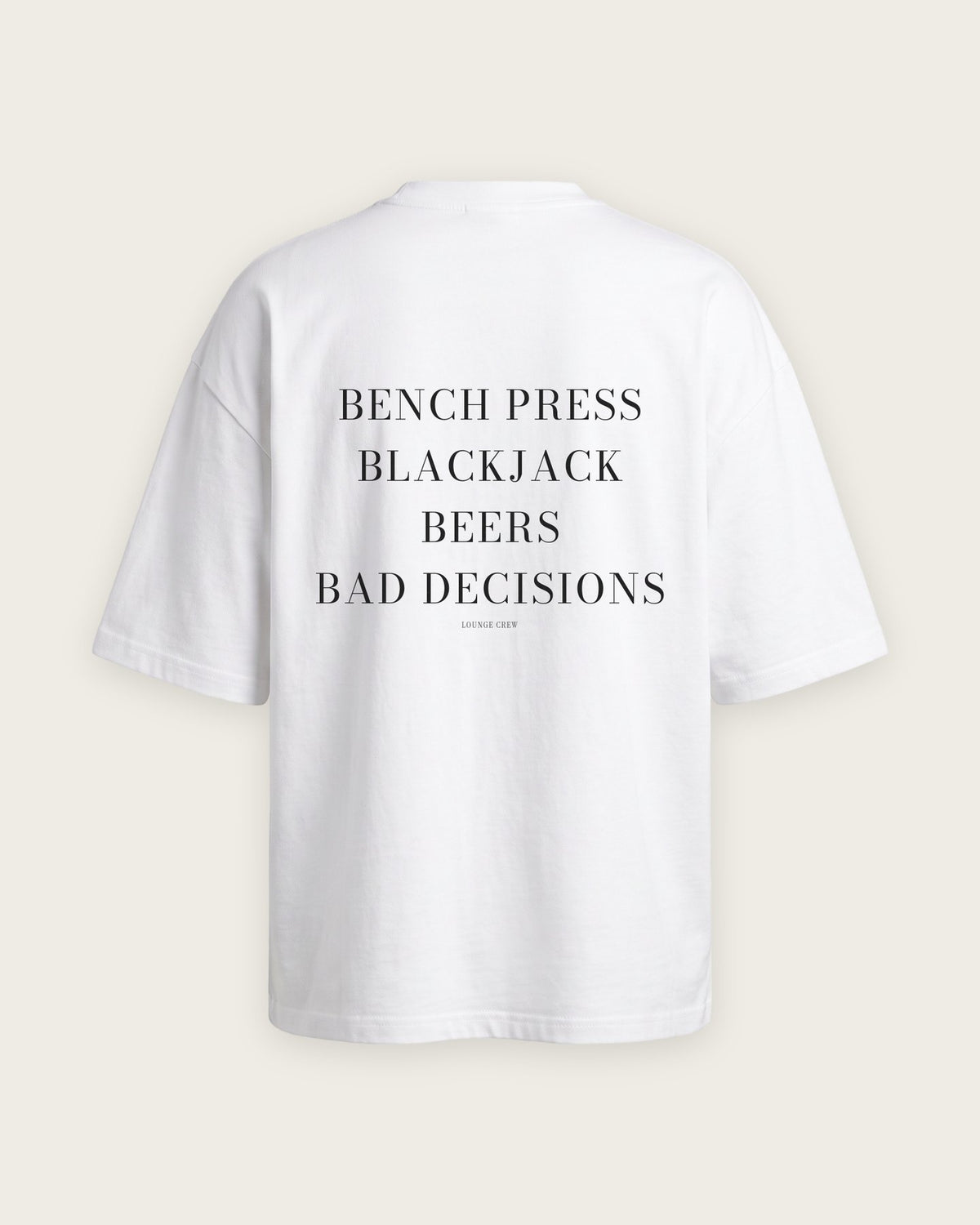 Camiseta Oversized “B Life” — Branco