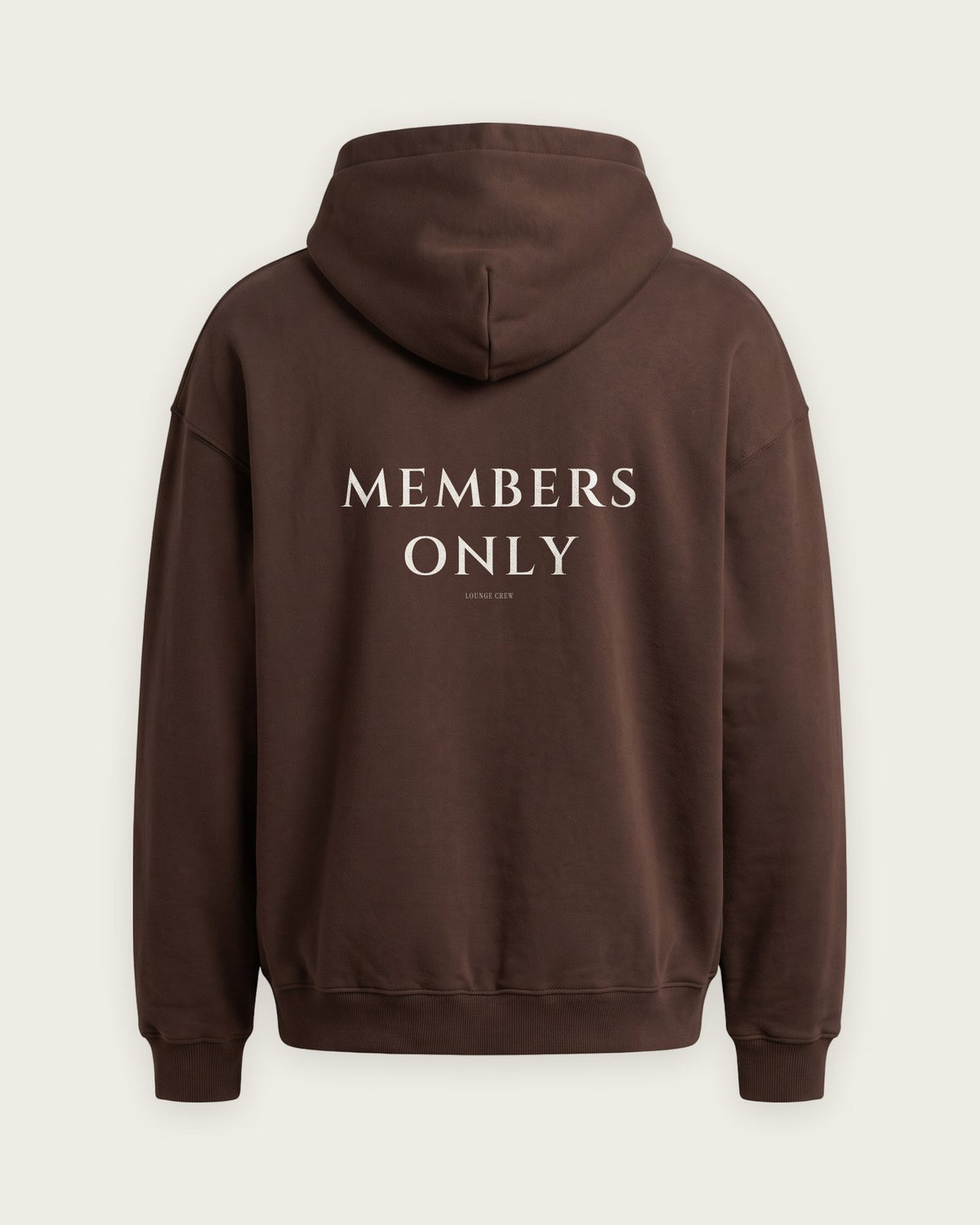 Moletom Oversized “Members Only” — Chocolate
