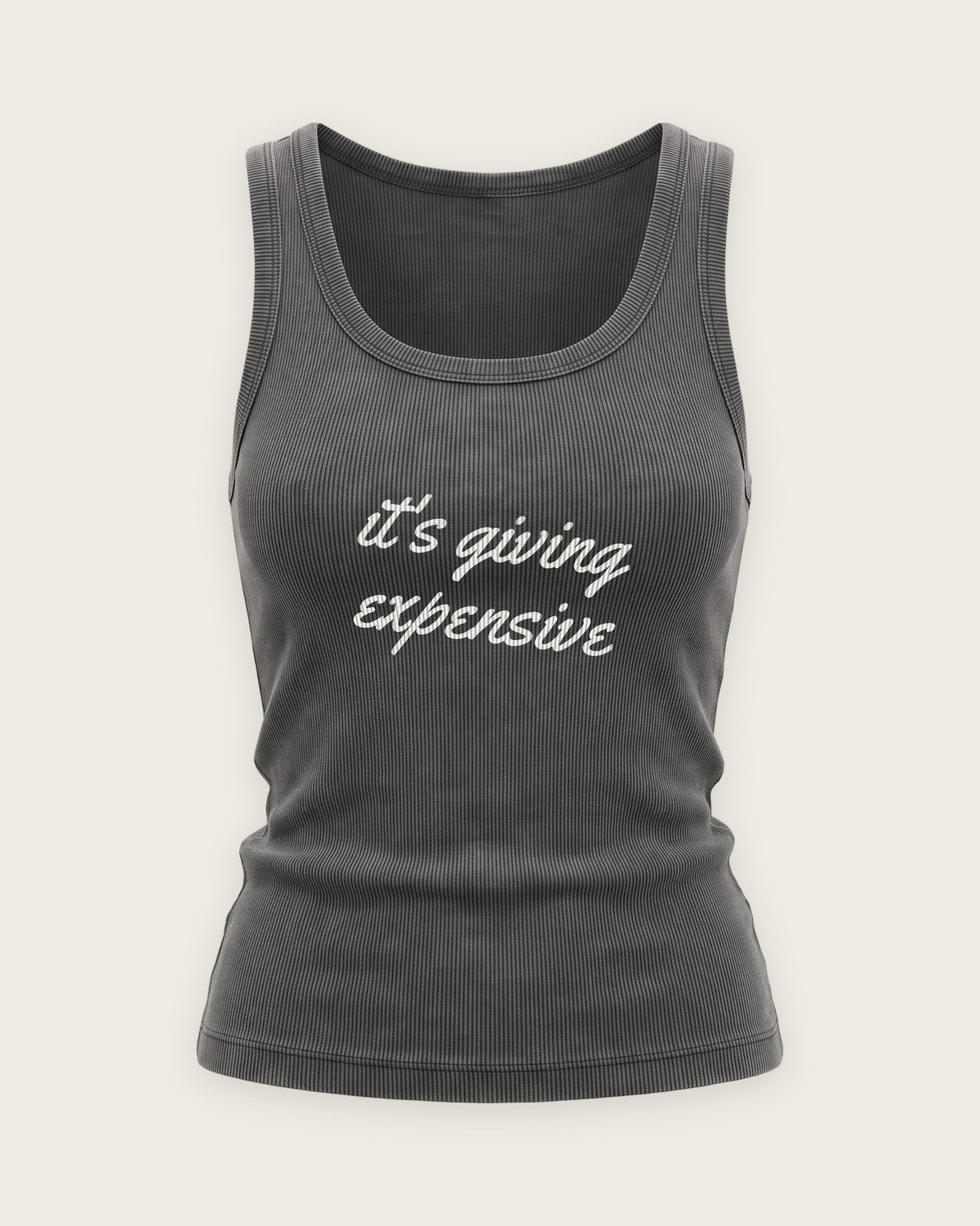 Regata Canelada “It's Giving Expensive” — Cinza Estonado