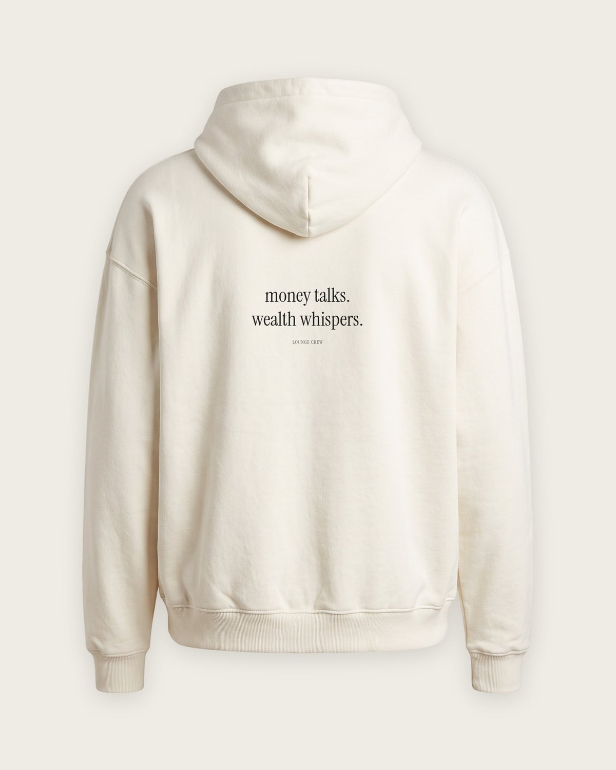 Moletom Oversized “Money Talks, Wealth Whispers” — Off-White