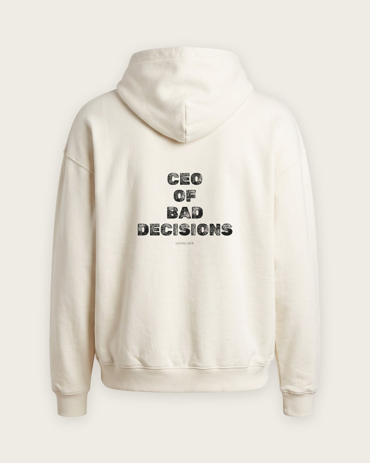 Moletom Oversized “CEO of Bad Decisions” — Off-White
