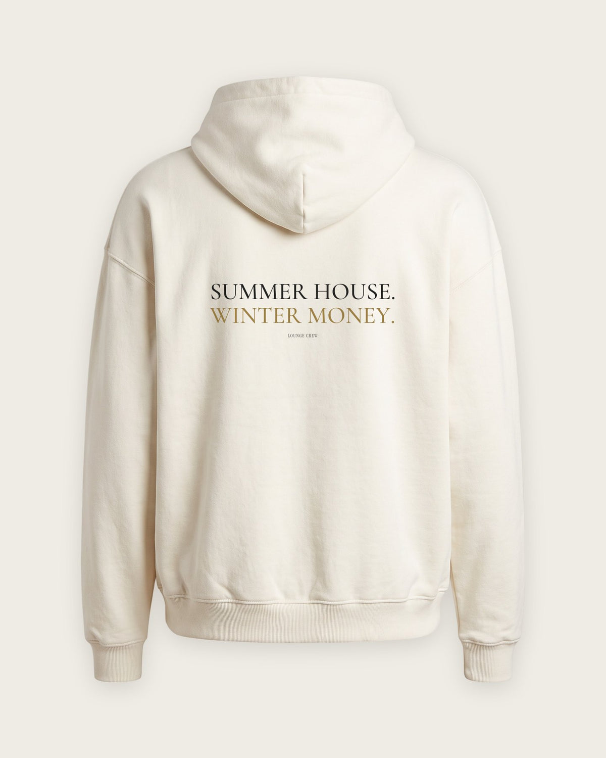 Moletom Oversized “Summer House, Winter Money” — Off-White