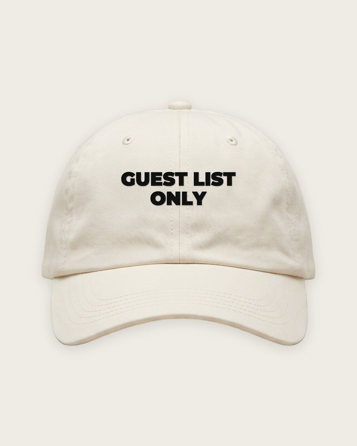 Boné Dad Hat “Guest List Only” — Off-White