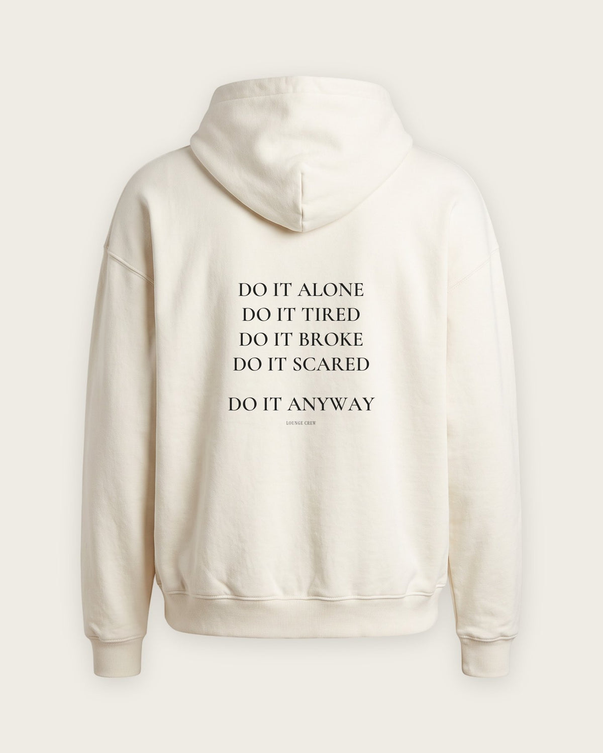 Moletom Oversized “Do It Anyway” — Off-White