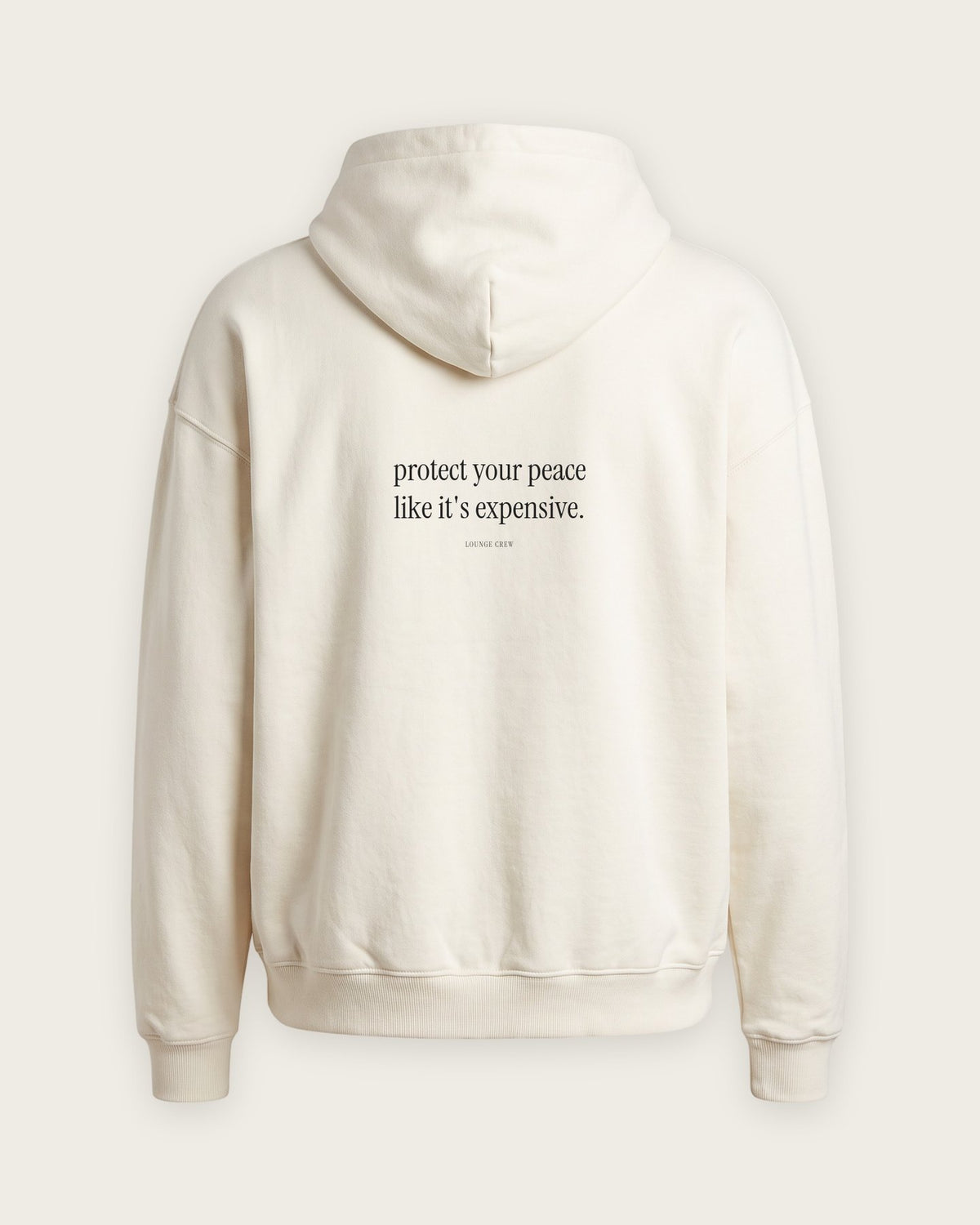 Moletom Oversized “Protect Your Peace Like It's Expensive” — Off-White
