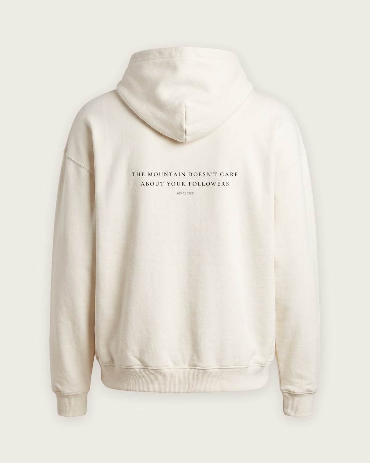 Moletom Oversized “The Mountain Doesn't Care About Your Followers” — Off-White