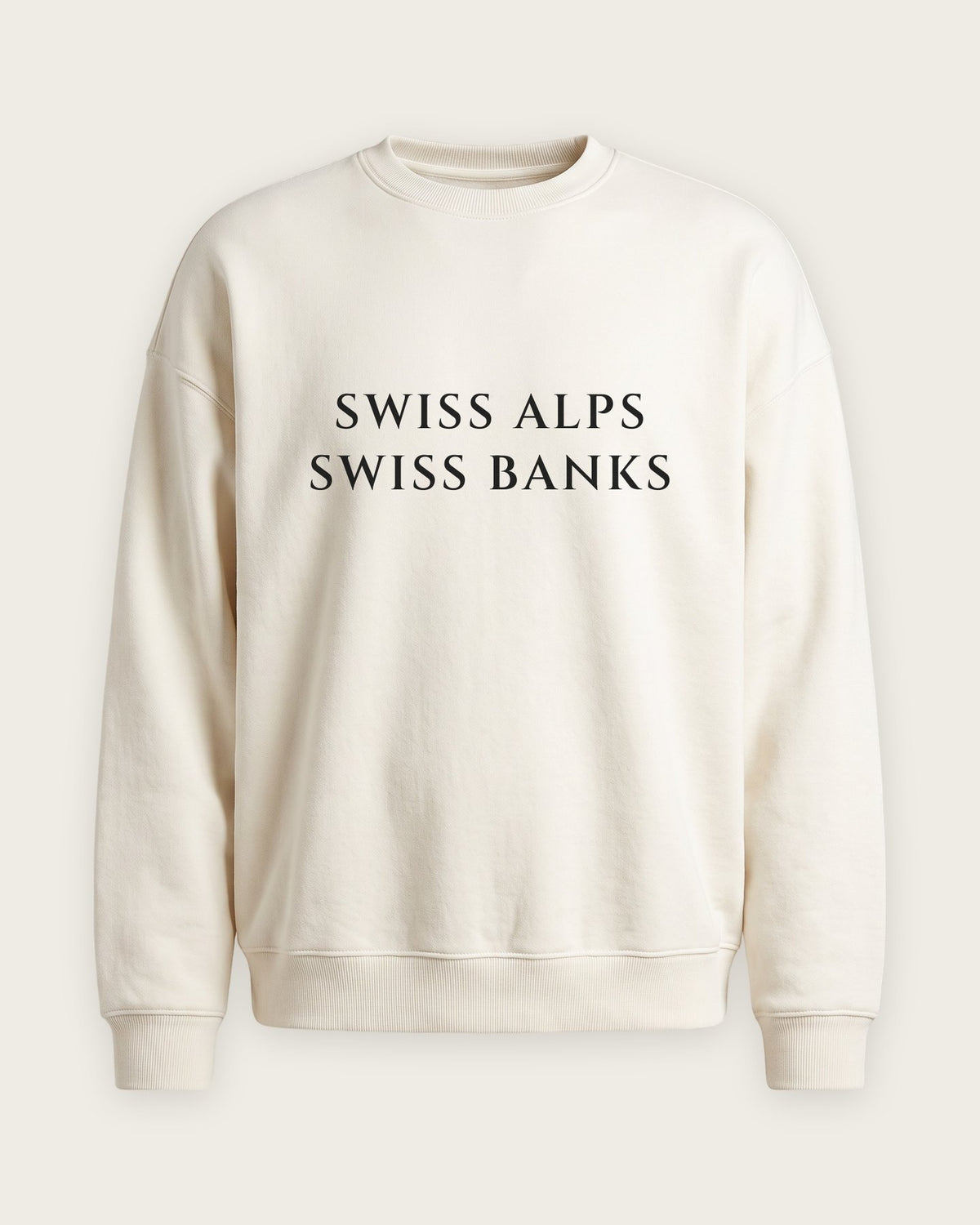 Moletom Careca “Swiss Alps, Swiss Banks” — Off-White