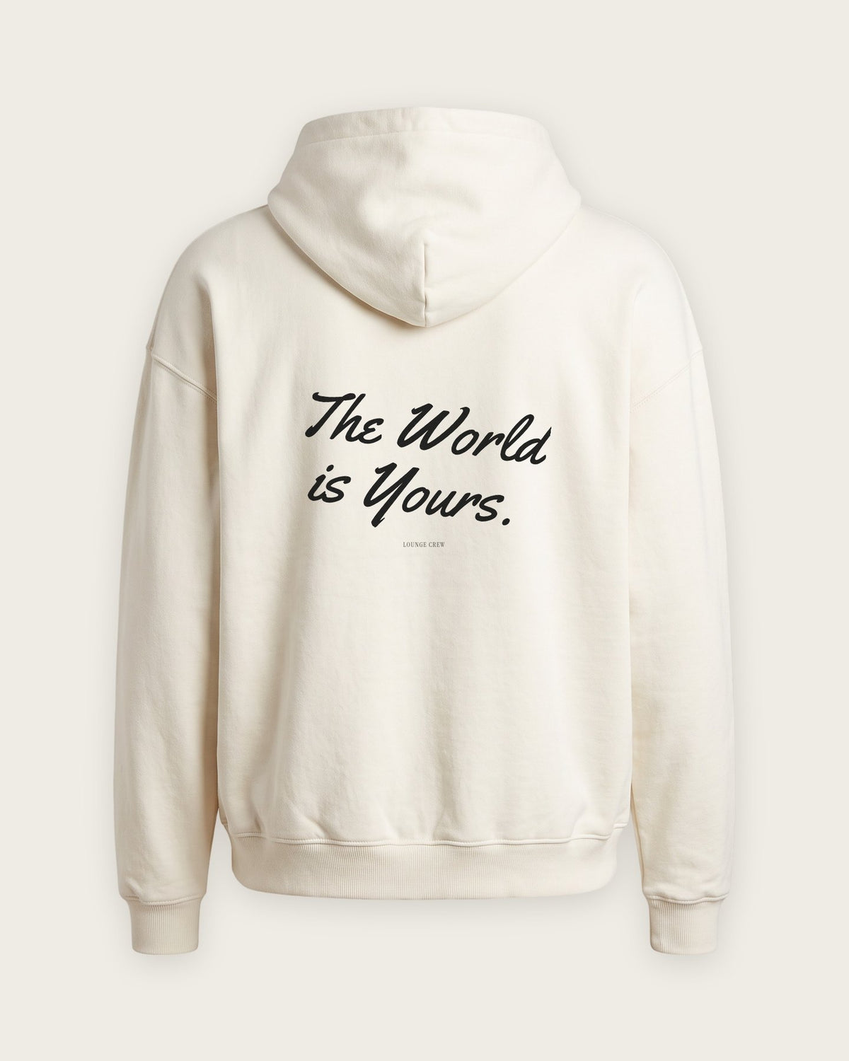 Moletom Oversized “The World Is Yours” — Off-White