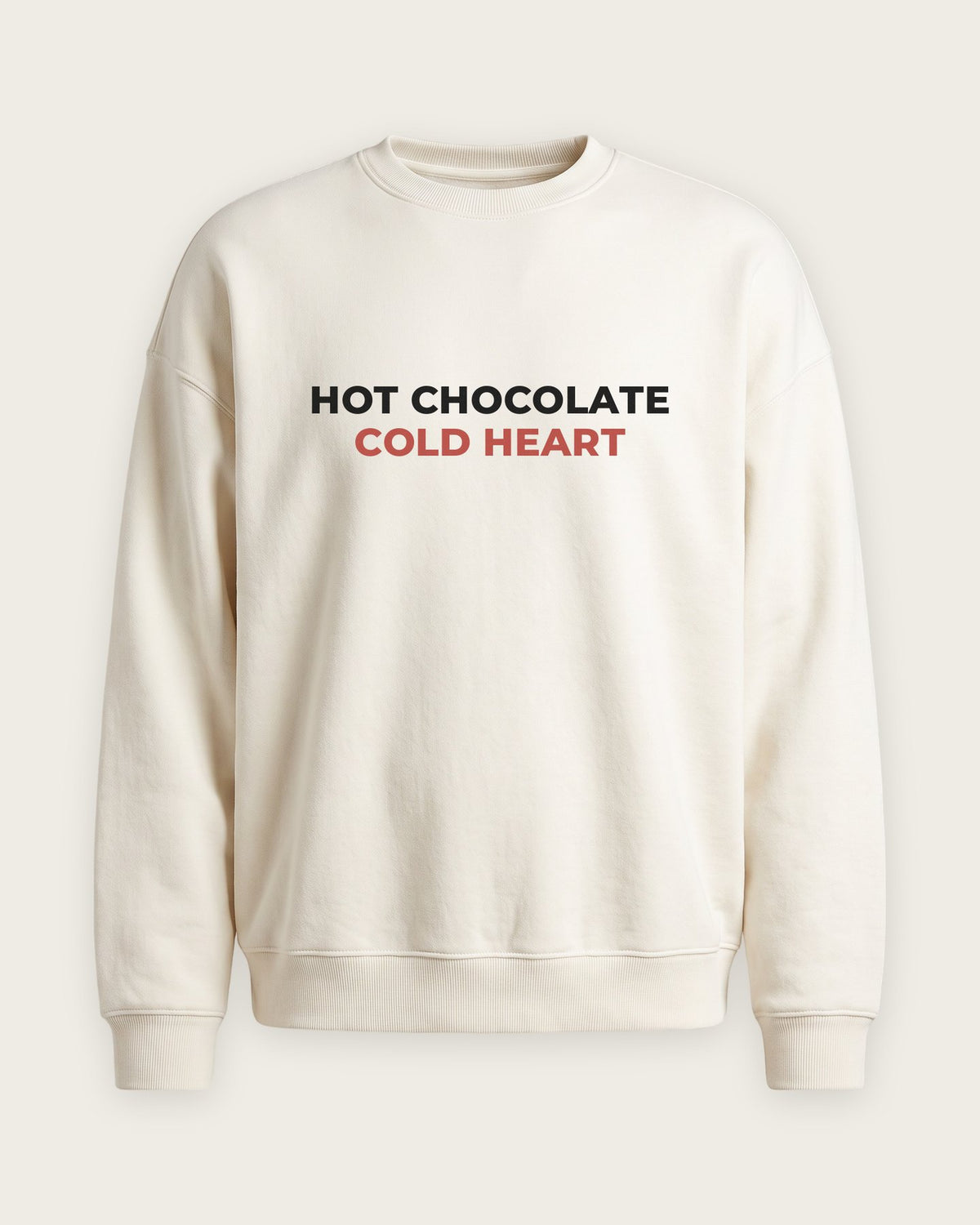 Moletom Careca “Hot Chocolate, Cold Heart” — Off-White