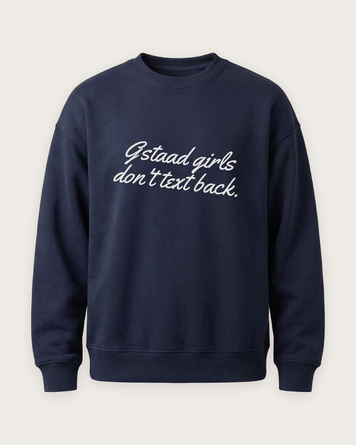 Moletom Careca “Gstaad Girls Don't Text Back” — Marinho