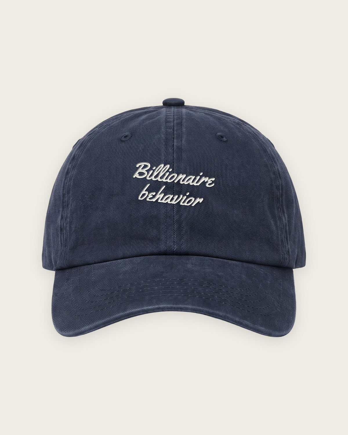Boné Dad Hat “Billionaire Behavior” — Marinho