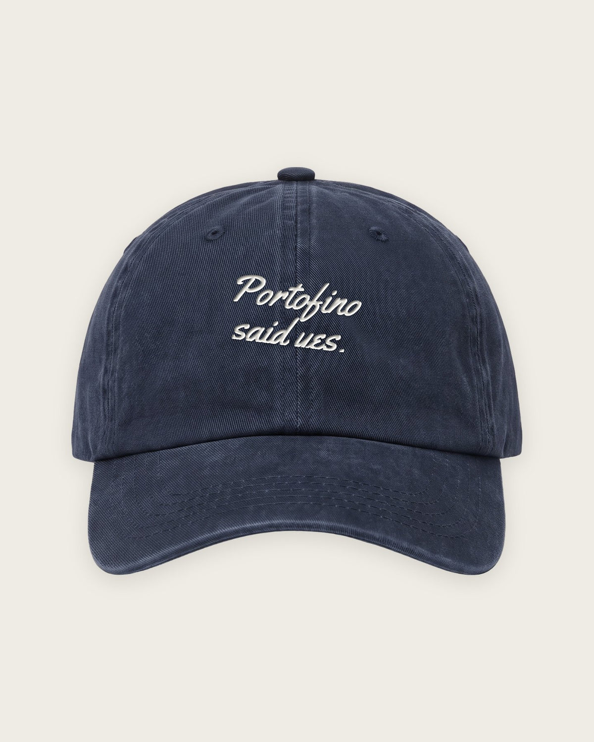Boné Dad Hat “Portofino Said Yes” — Marinho