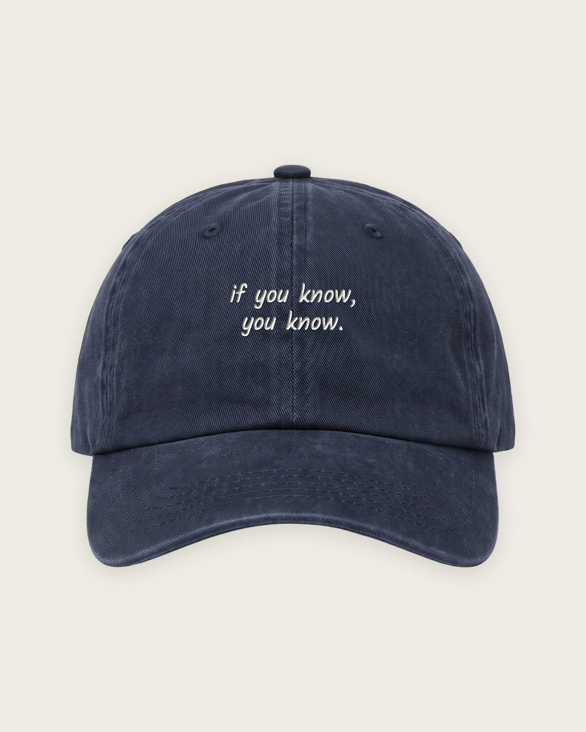 Boné Dad Hat “If You Know, You Know” — Marinho