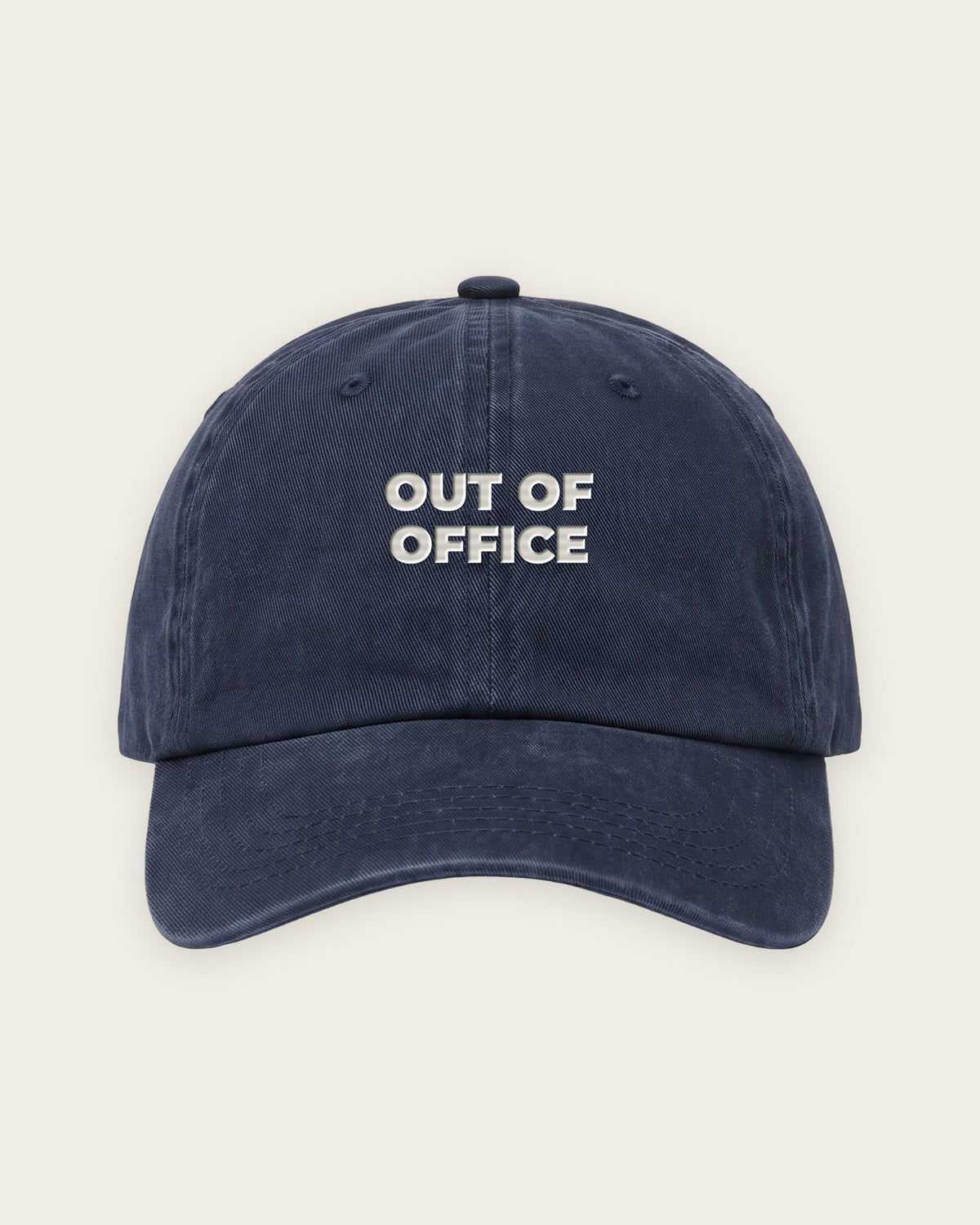 Boné Dad Hat “Out of Office Until September” — Marinho