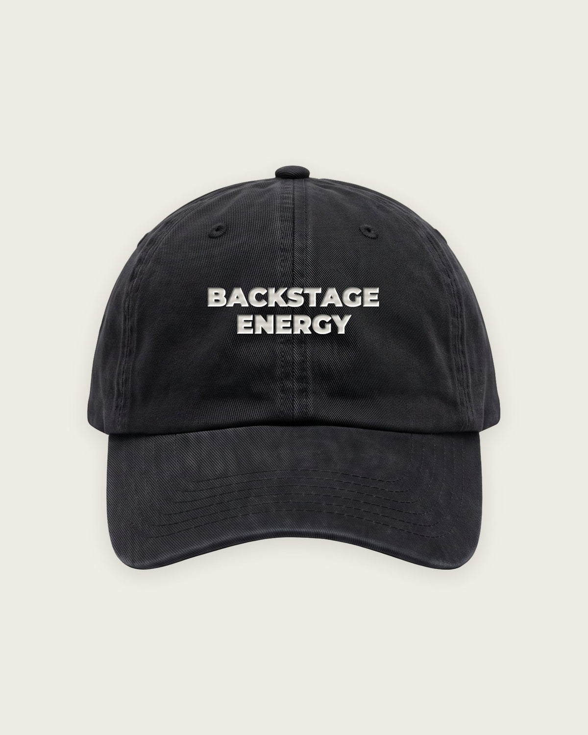 Boné Dad Hat “Backstage Energy” — Preto