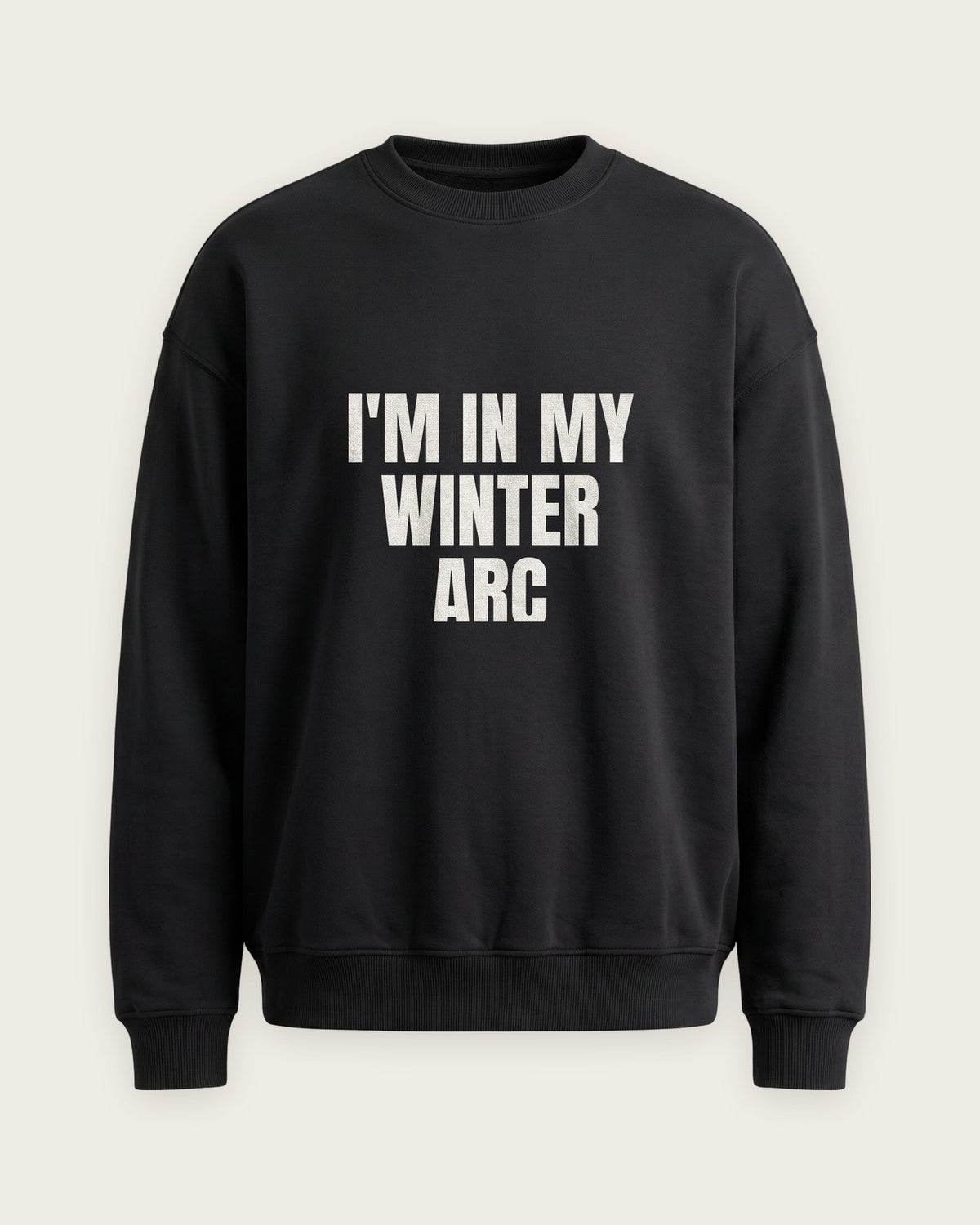 Moletom Careca “I'm in My Winter Arc” — Preto
