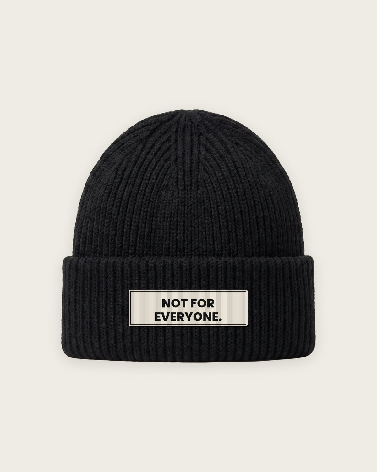 Gorro Canelado “Not for Everyone” — Preto