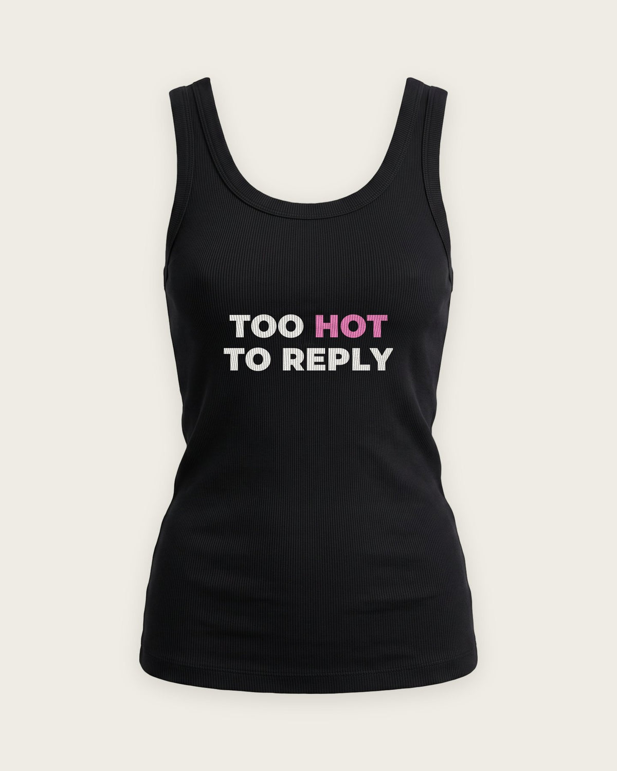 Regata Canelada “Too Hot to Reply” — Preto