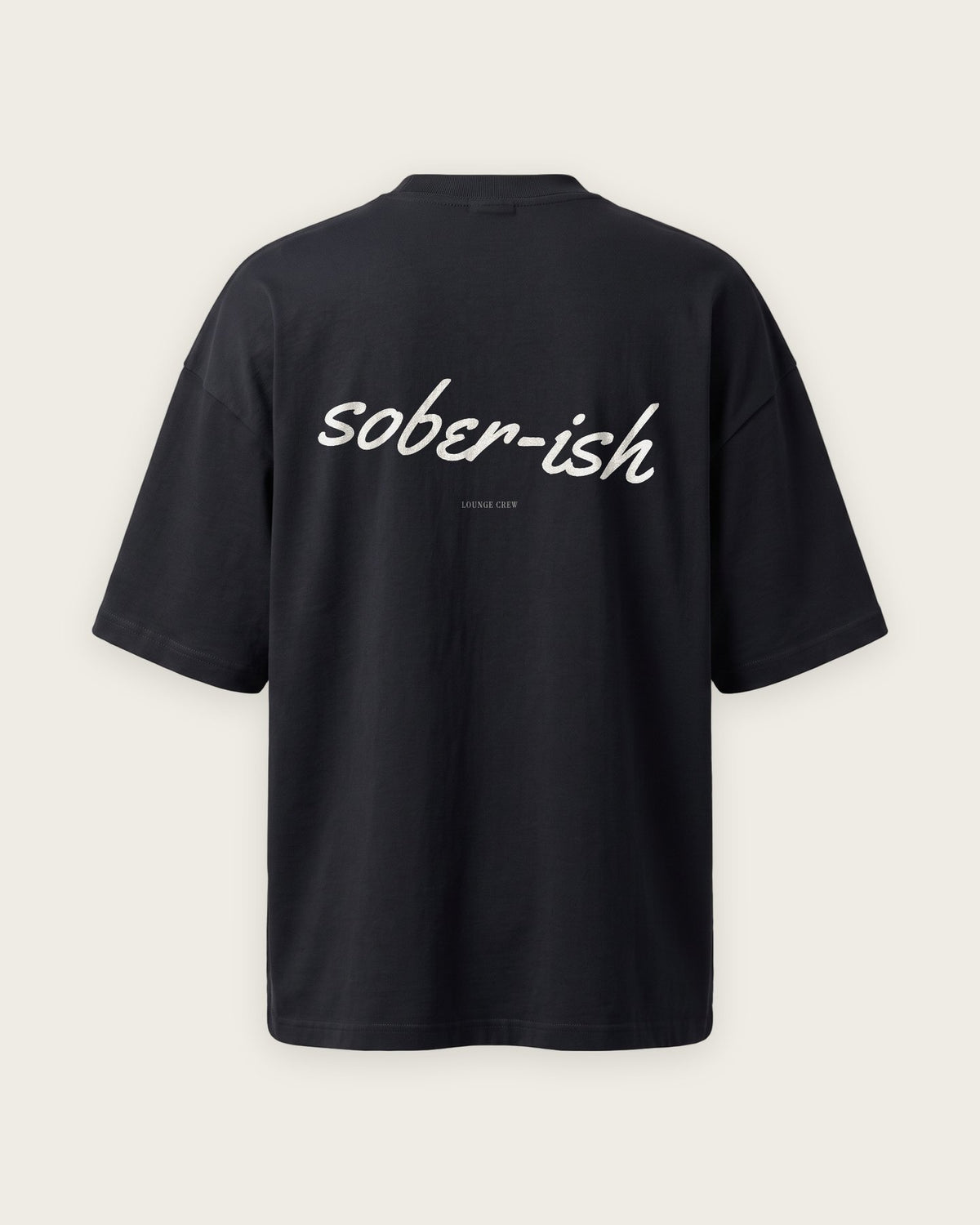 Camiseta Oversized “Sober-ish” — Preto