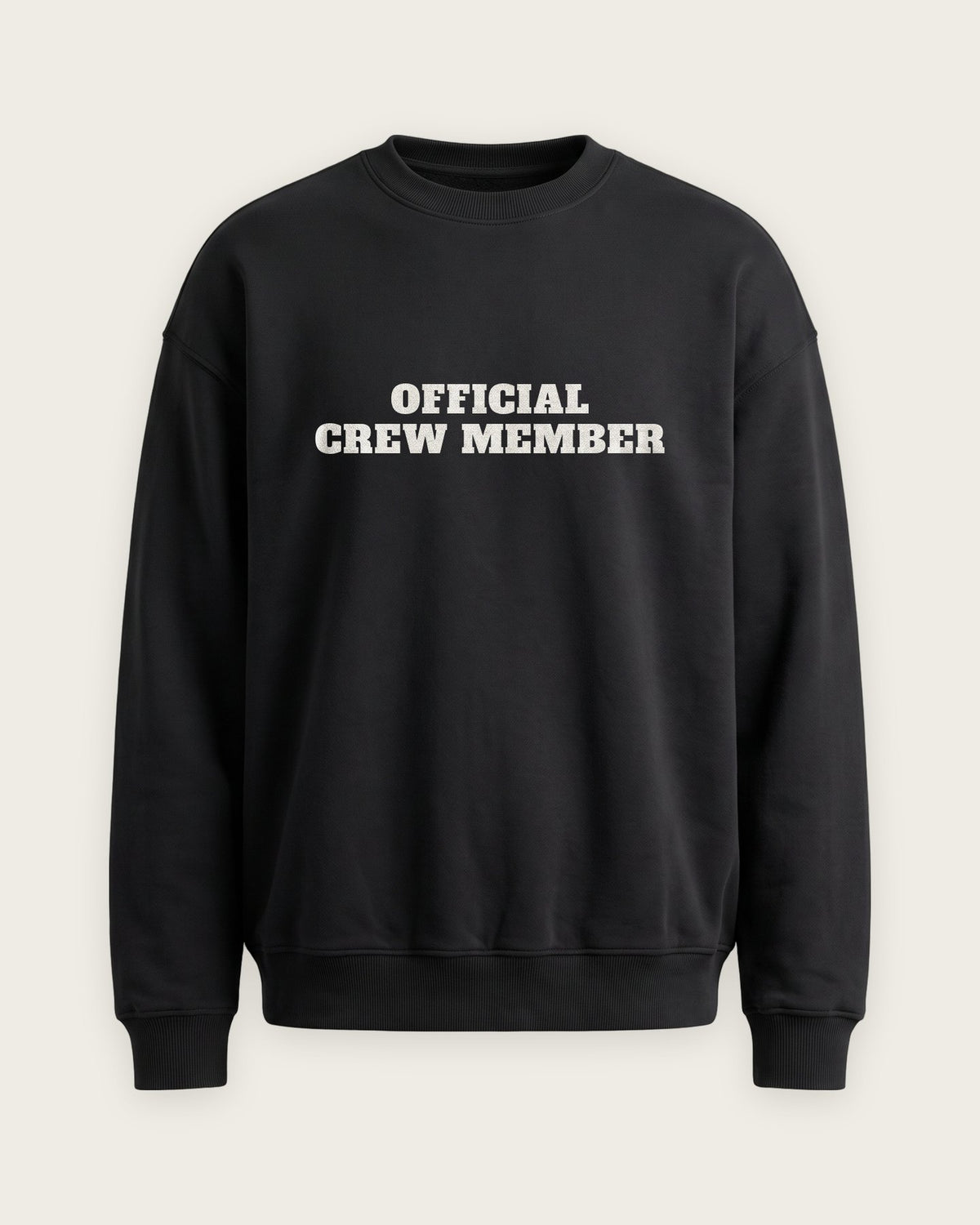 Moletom Careca “Official Crew Member” — Preto