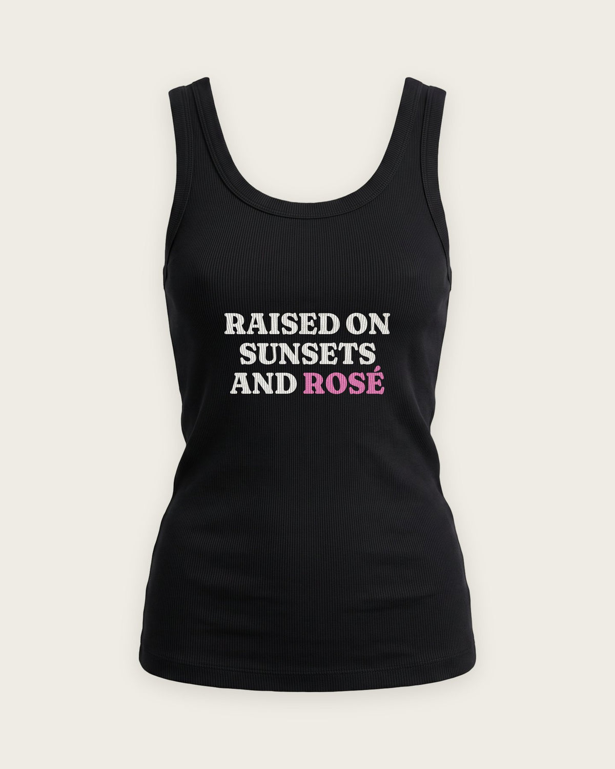 Regata Canelada “Raised on Sunsets and Rosé” — Preto