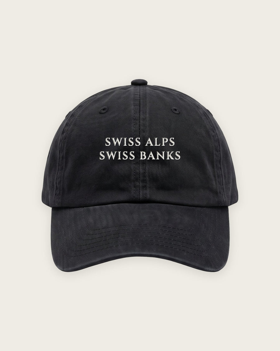 Boné Dad Hat “Swiss Alps, Swiss Banks”
