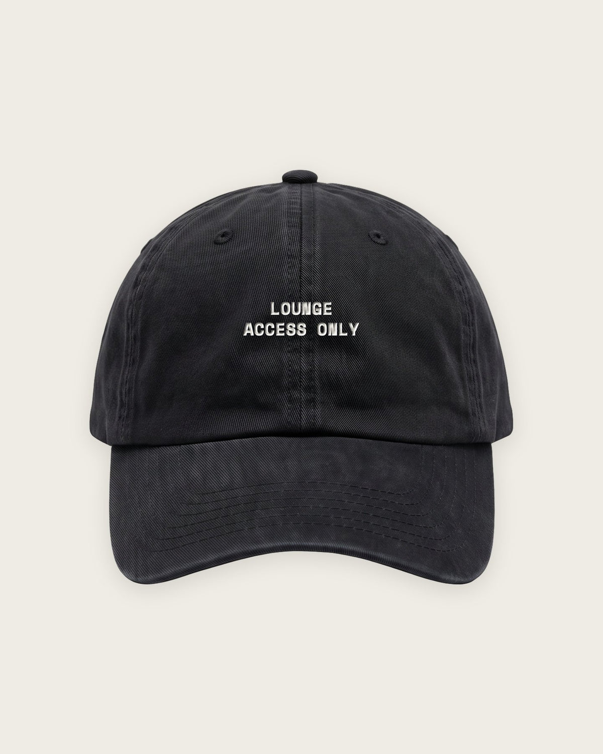 Boné Dad Hat “Lounge Access Only” — Preto