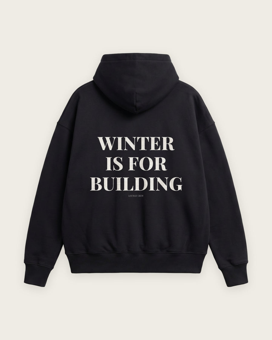 Moletom Oversized “Winter Is for Building”